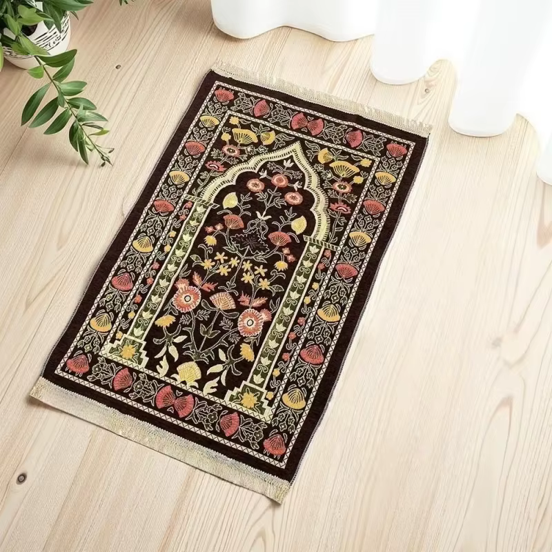 Tapis de prière musulmane pliable