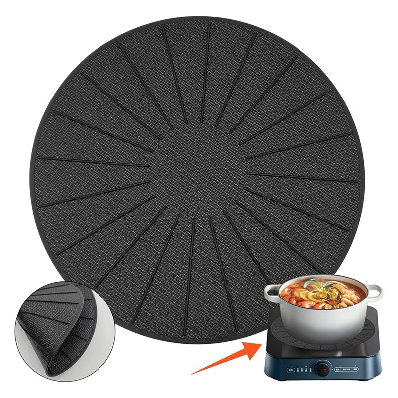 Tapis de protection anti-rayures KYCOR pour plaque à induction - Fibre de verre en silicone - Pour cuisinière magnétique - Protection antidérapante