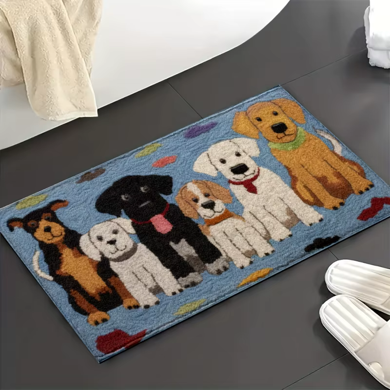 Tapis VIKAMA à thème animal mignon - Antidérapant