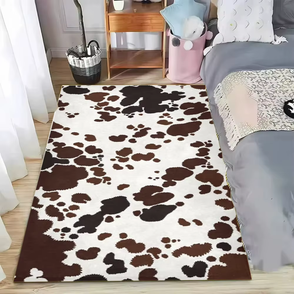 Tapis de sol à motif de fausse peau de vache