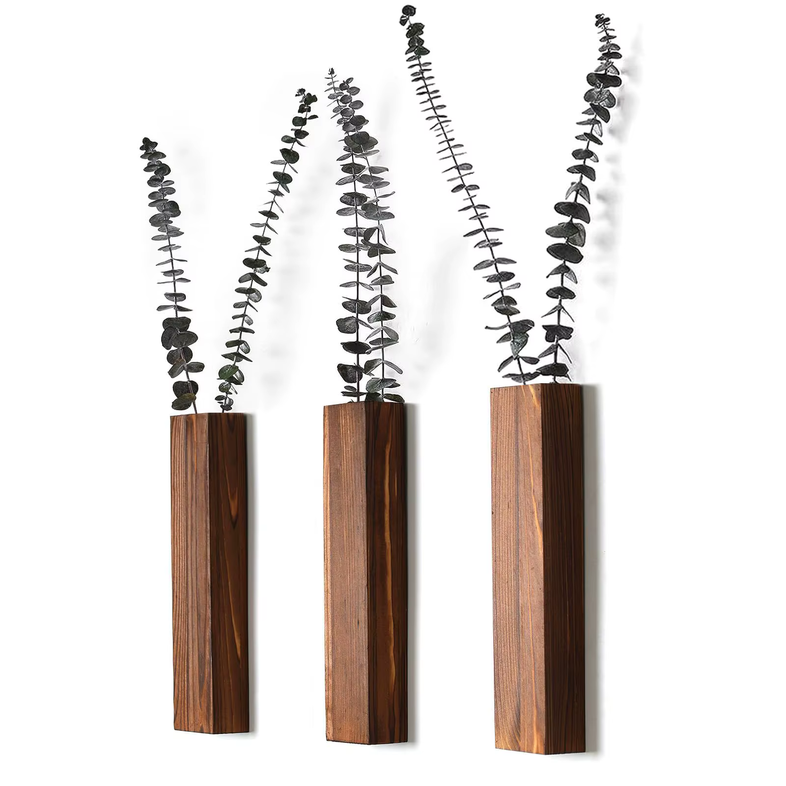 Jardinière murale en bois