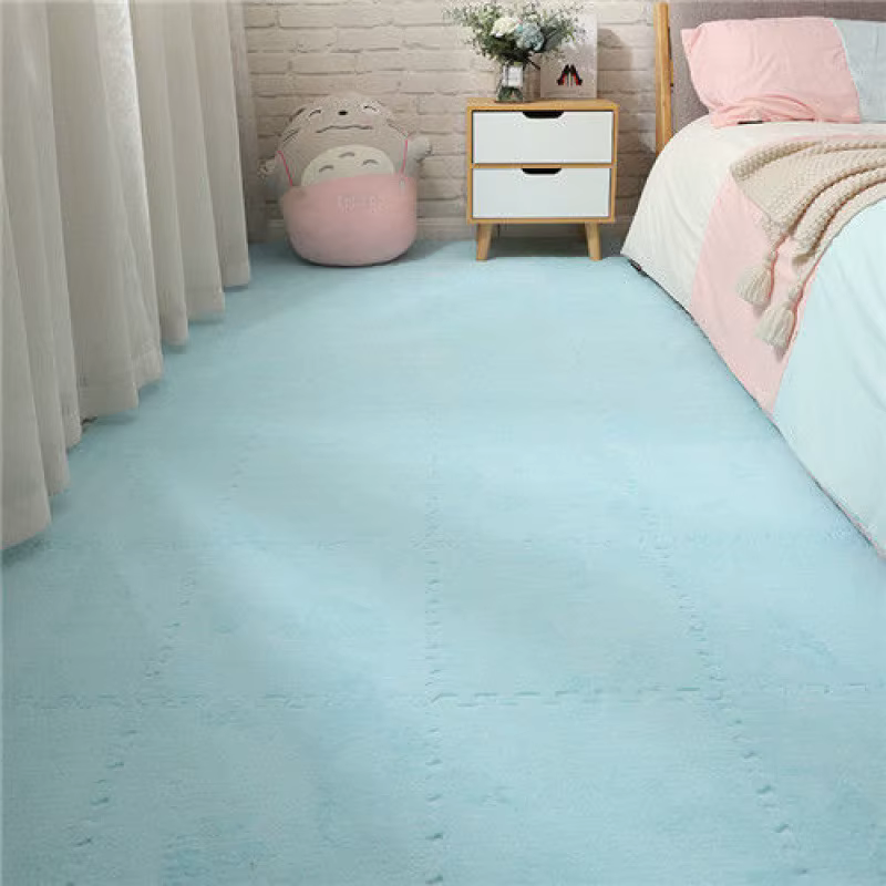 Tapis de verrouillage en peluche épaisse, 30x30x1CM, 10 pièces, pour salon, chambre à coucher, tapis d'exercice, salon, chambre à coucher, tapis rampant