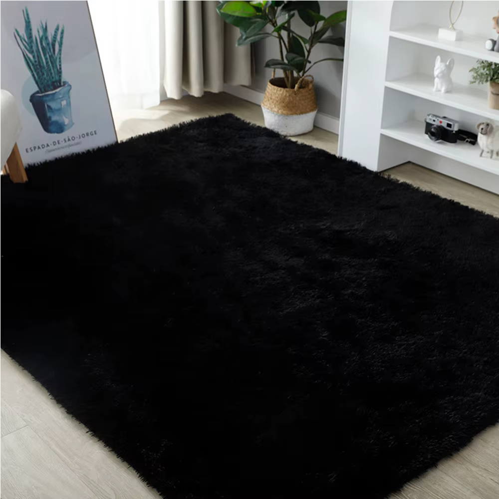 Tapis en peluche doux et confortable pour la décoration intérieure