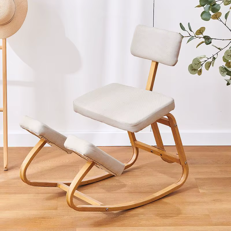 Chaise ergonomique à genoux pour le bureau et la maison, confortable, avec dossier, pour ordinateur, pour adultes et enfants