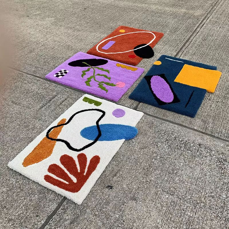 Tapis à motifs géométriques