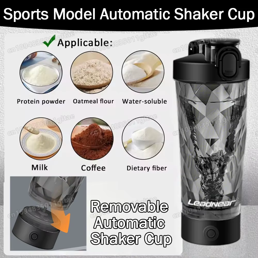 Gobelet mélangeur électrique d'extérieur 700 ml, auto-mélangeur intelligent pour protéines, substitut de repas, gobelet de sport portable