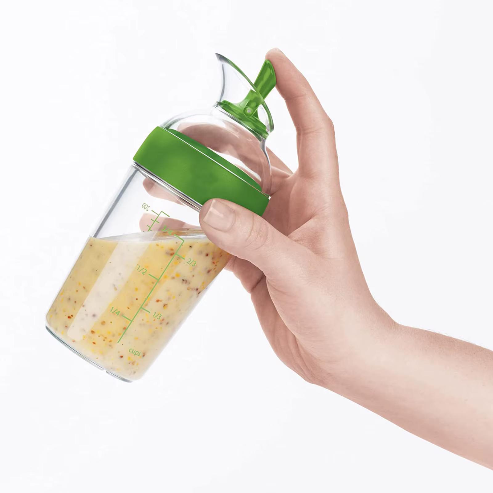 Conteneur de spanshaker à salade, bouteille d'émulsifiant, facile à verser avec mesure, centre commercial aissces