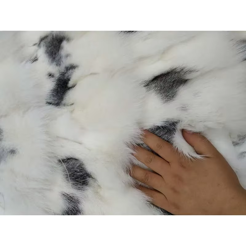 MS.Softex-Tapis en fourrure de renard naturel OEM