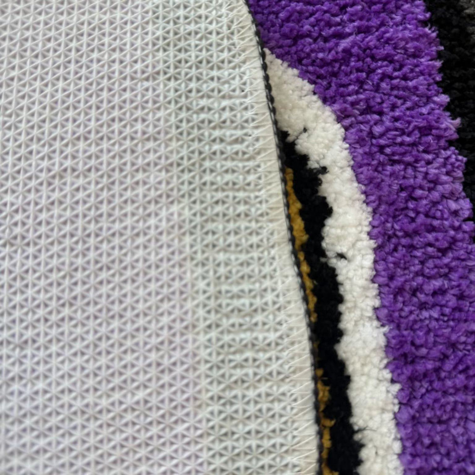 Ensemble de tapis touffetés en forme de briquet violet, 2 tailles, esthétique, doux, moelleux, antidérapant, pour la décoration de la chambre à coucher et du salon