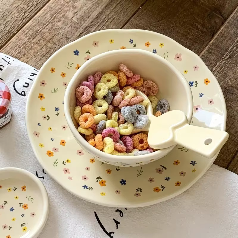 Filles en céramique coréen avancé en langue, niveau d'apparence élevé, diligence de fruits, pio à riz Filles et plat intermédiaires