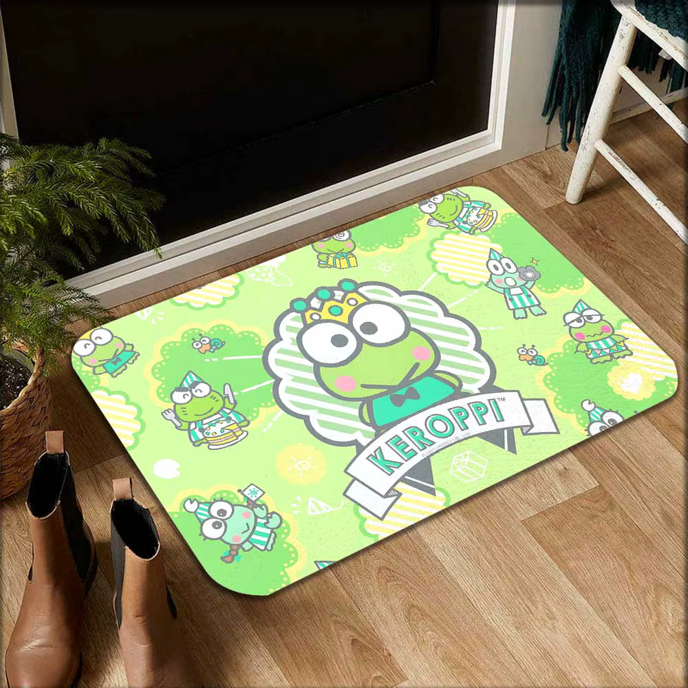 Tapis KEROKEROKEROPPIS Kawaii dans le salon