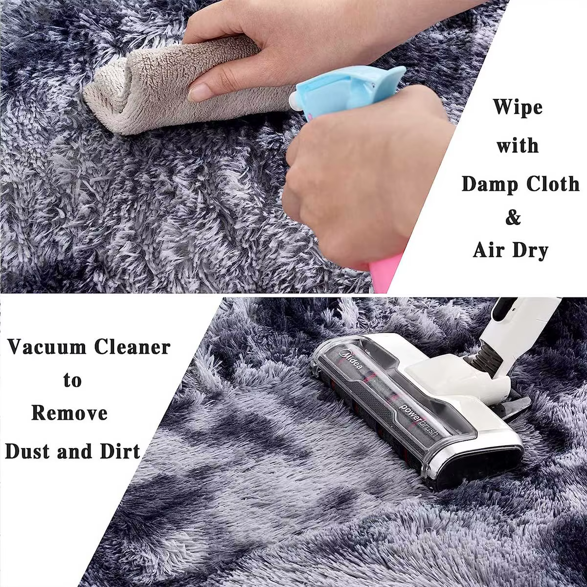 Tapis en peluche pour salon