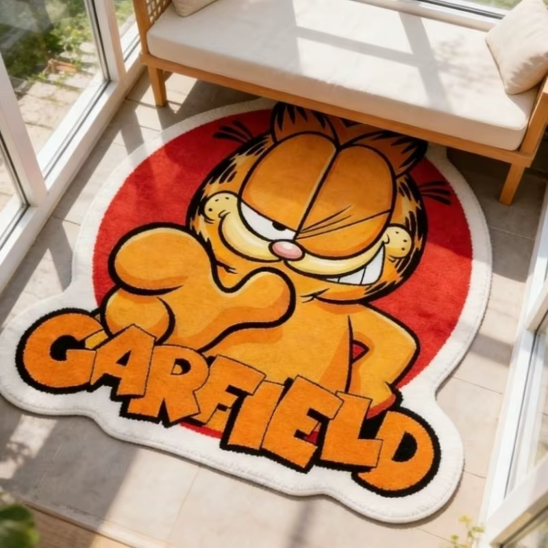 Tapis mignon de dessin animé Garfield
