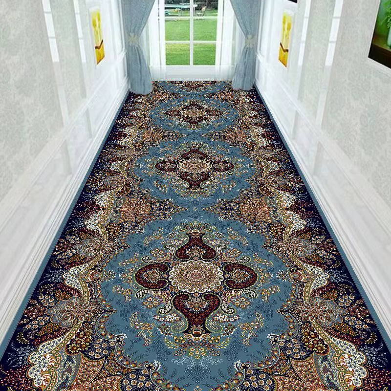Tapis de couloir Long antidérapant de luxe rétro persan
