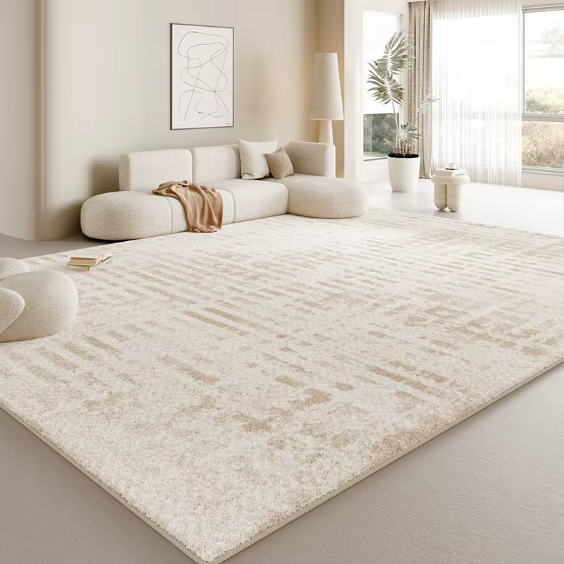 Tapis de sol épais et lavable de Style crème pour chambre à coucher