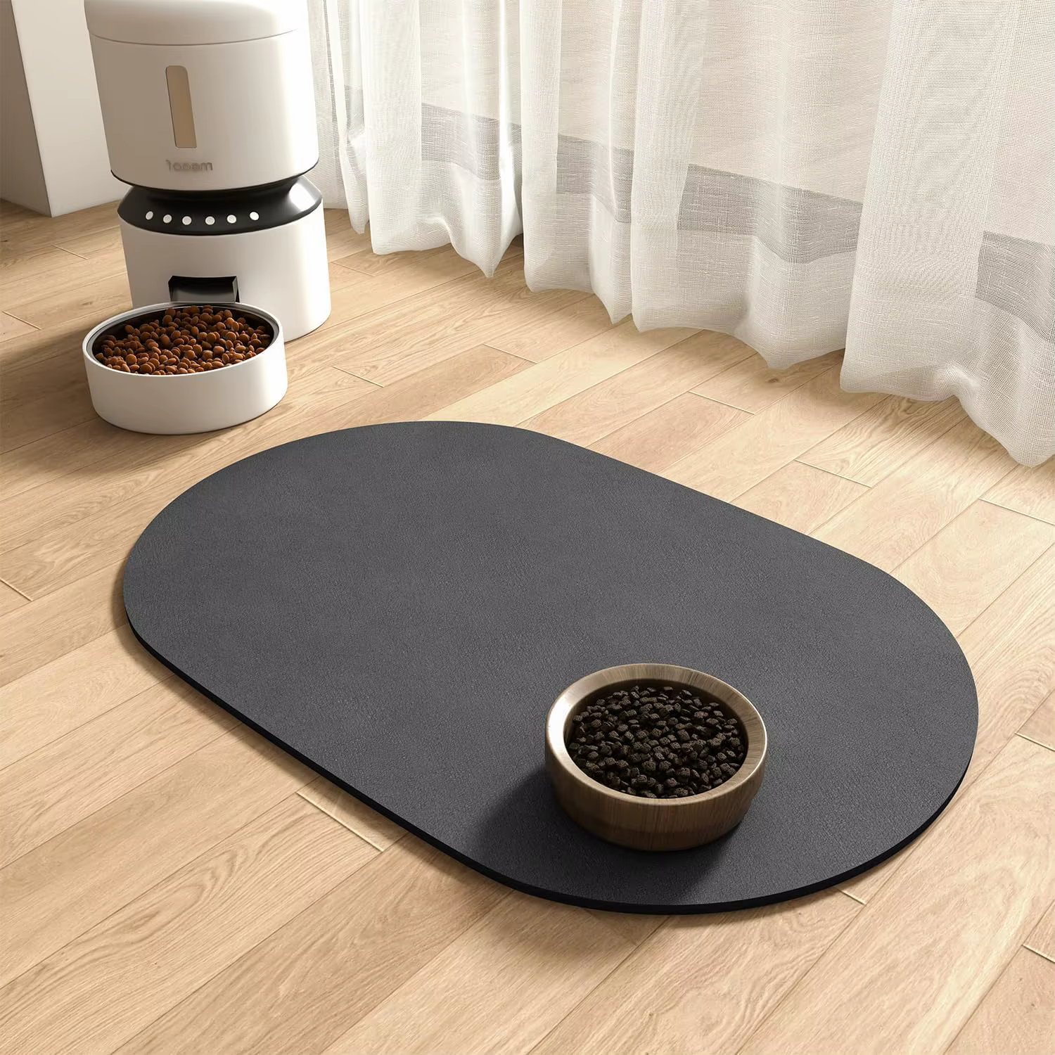 Tapis de nourriture absorbant pour chien-tapis pour chien pour bol