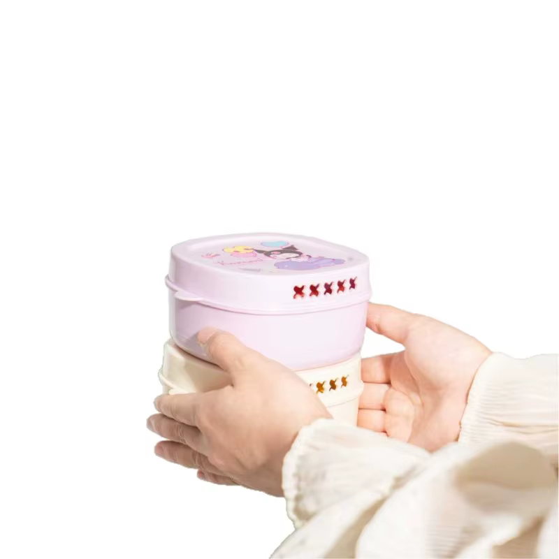 Contenants de rangement alimentaire de cuisine Hello Kitty Kuromi, égouttoirs à fruits, contenants de rangement pour réfrigérateur avec couvercles