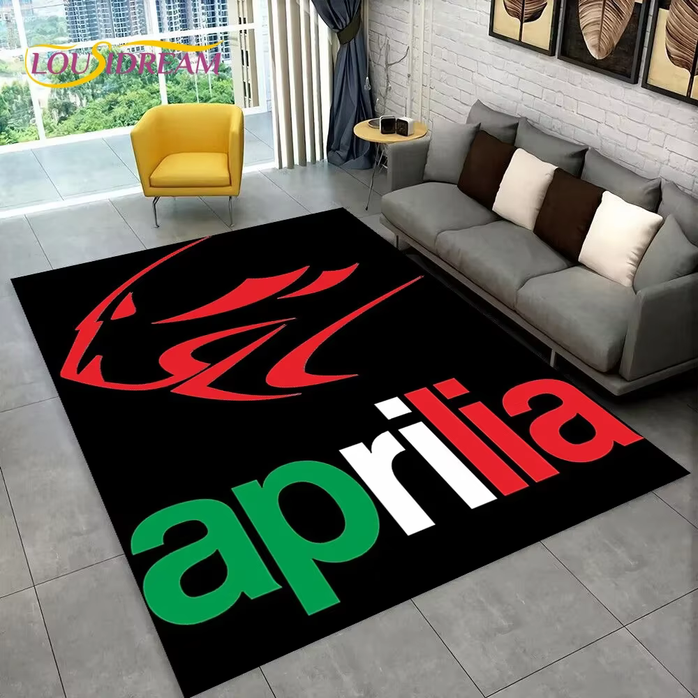 HD Aprilia Racing moto Logo tapis pour la maison salon chambre canapé paillasson décor