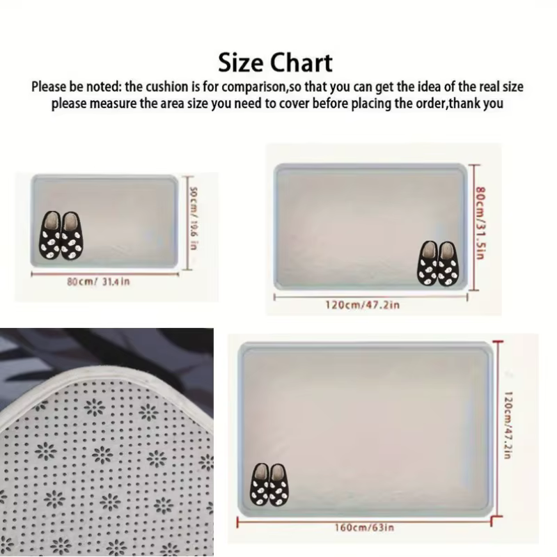 Tapis de sol en diatomite uni simple pour l'été