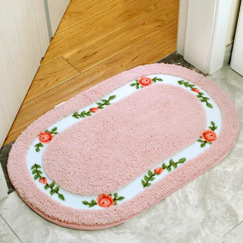 Adorable Tapis Rose pour Chambre à Coucher