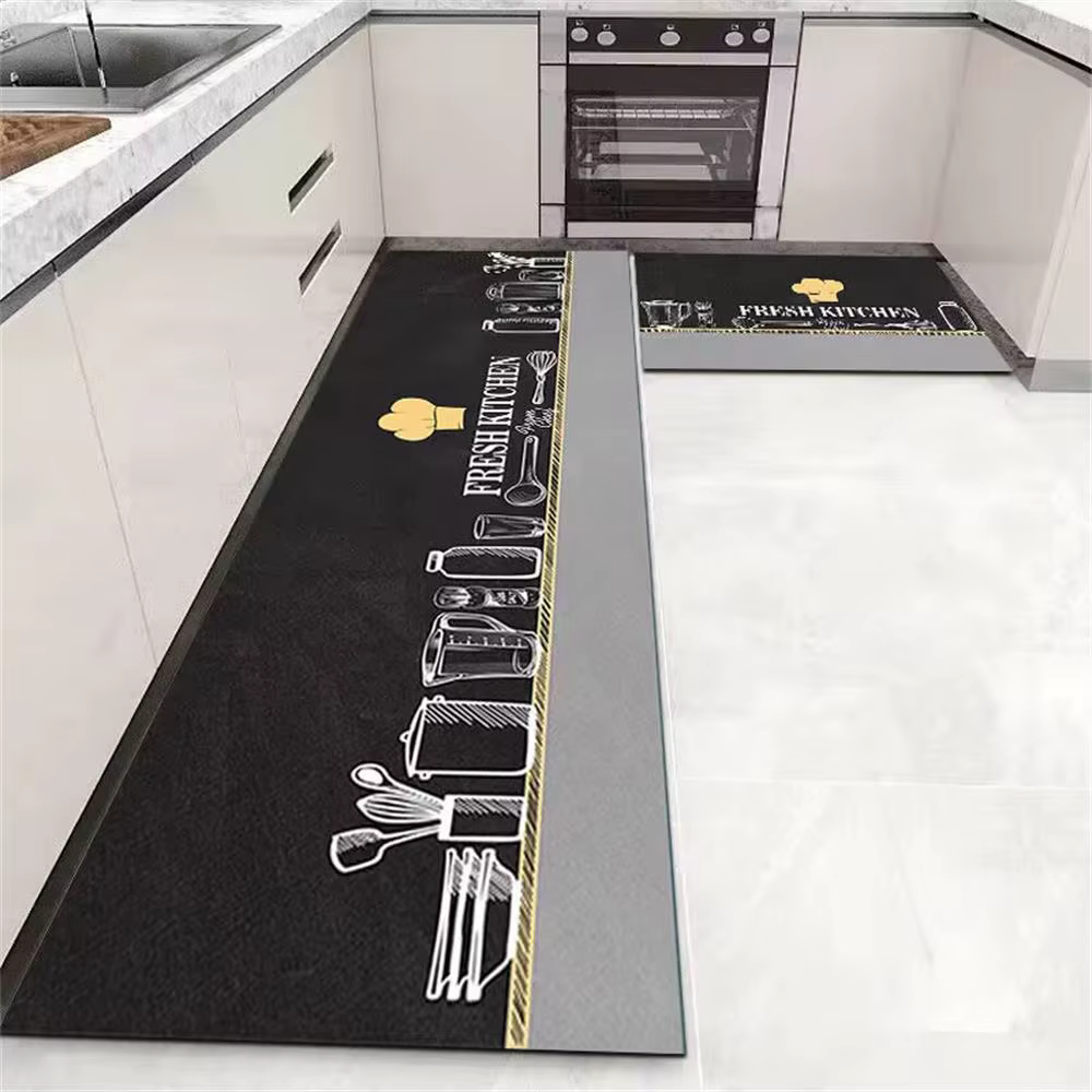 VIKAMA – tapis de sol de cuisine en velours cristal