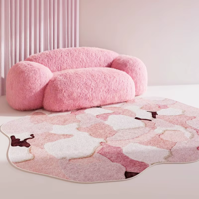 Tapis de décoration de chambre à coucher de formes irrégulières