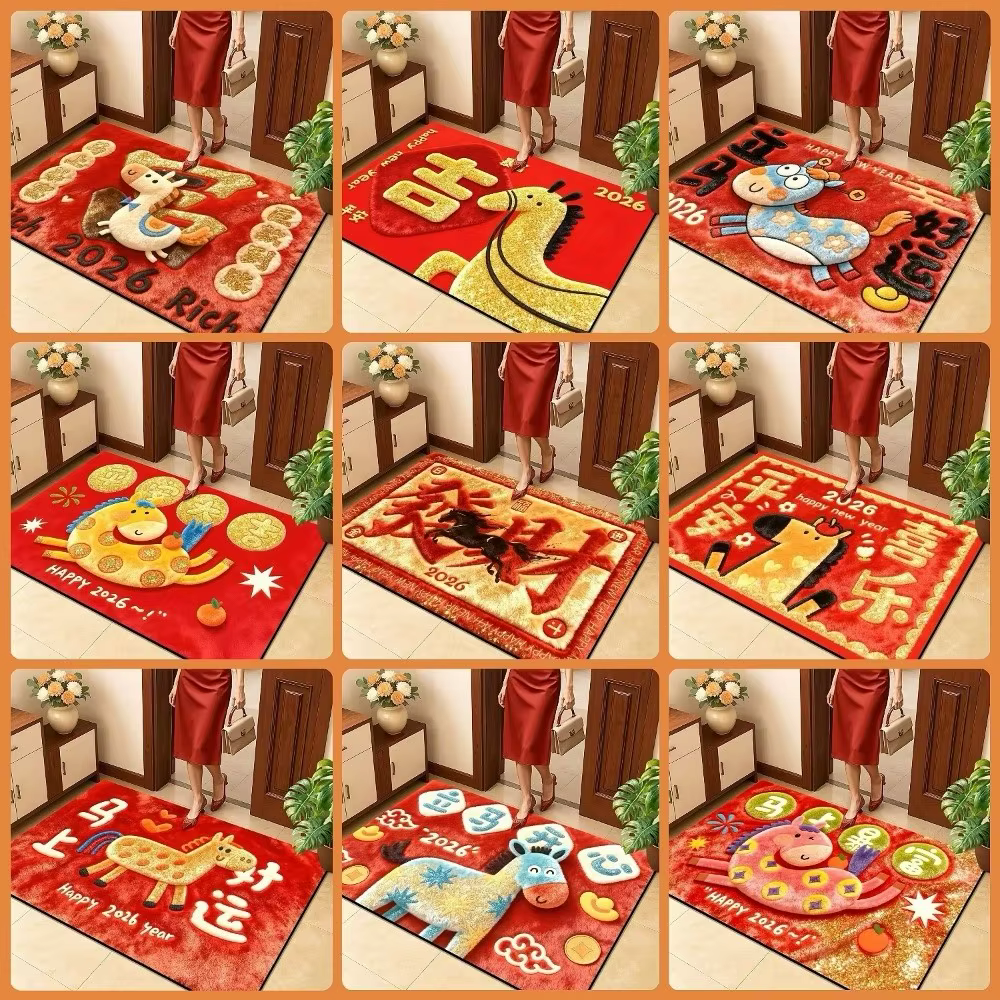 Tapis de sol cheval de dessin animé