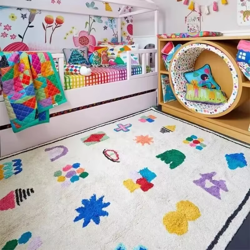 Tapis nordique pour chambre d'enfant