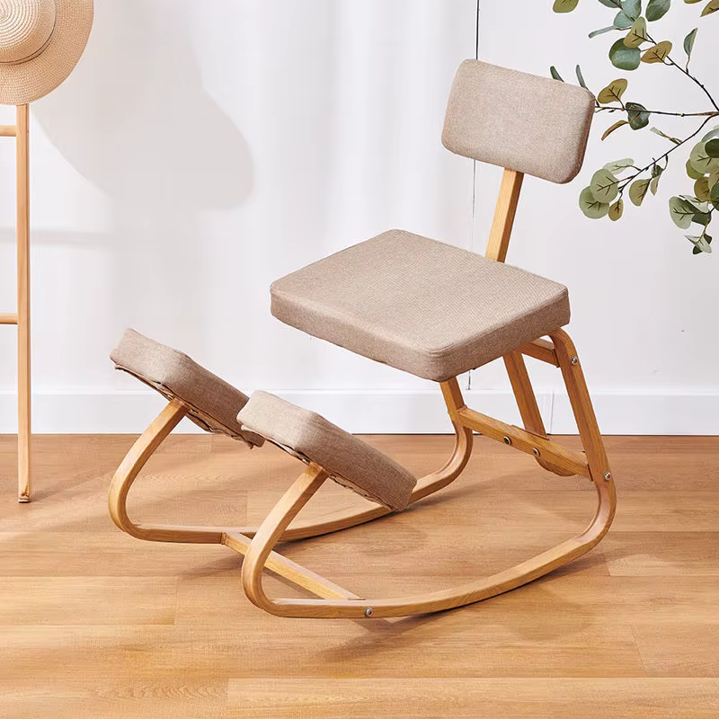 Chaise ergonomique à genoux pour le bureau et la maison, confortable, avec dossier, pour ordinateur, pour adultes et enfants