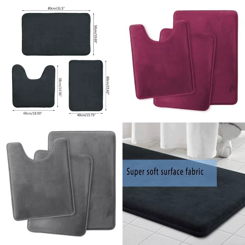 Ensemble G6KF 3 tapis salle bain