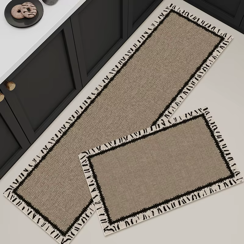 Tapis de sol de cuisine en PVC imperméable et antidérapant
