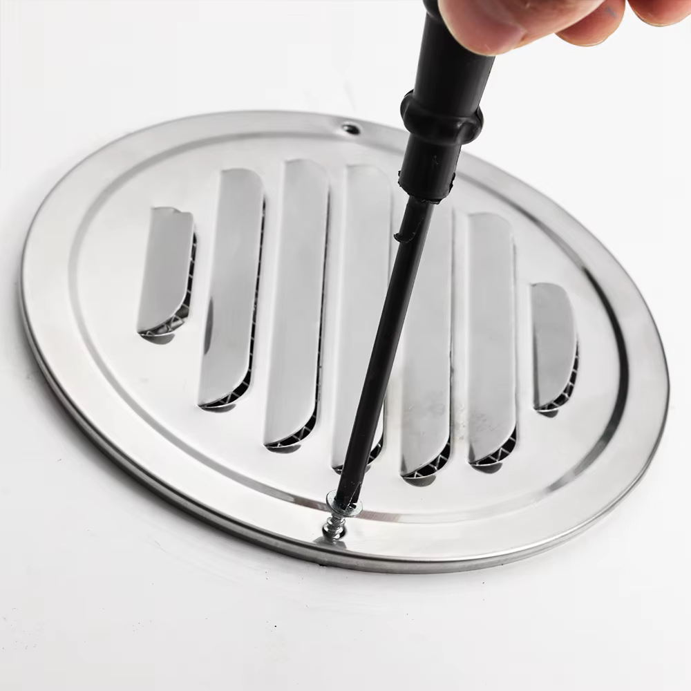 Grille d'aération murale extérieure en acier inoxydable, grilles de ventilation rondes, 70mm, 80mm, 100mm, 120mm, 150mm, 160mm, maison, bureau