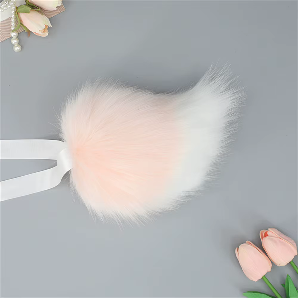 Queue de lapin en peluche Kawaii, 7 couleurs, queue de dessin animé rose, accessoires de Costume de Cosplay, queue de lapin Lolita pour jeu de rôle de fête, fille JK