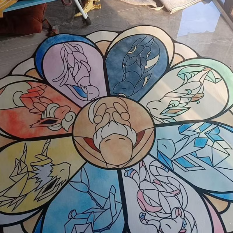 Tapis de dessin animé Pokemon Anime