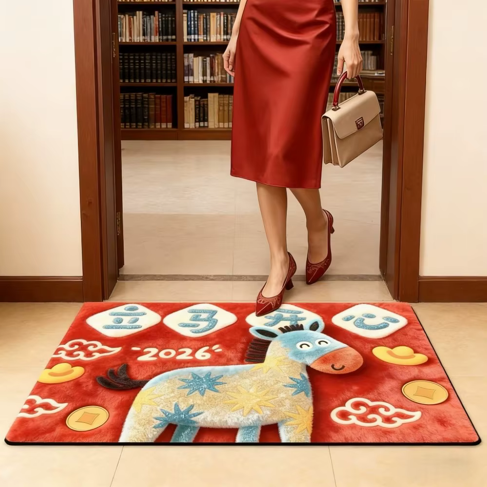 Tapis de sol cheval de dessin animé