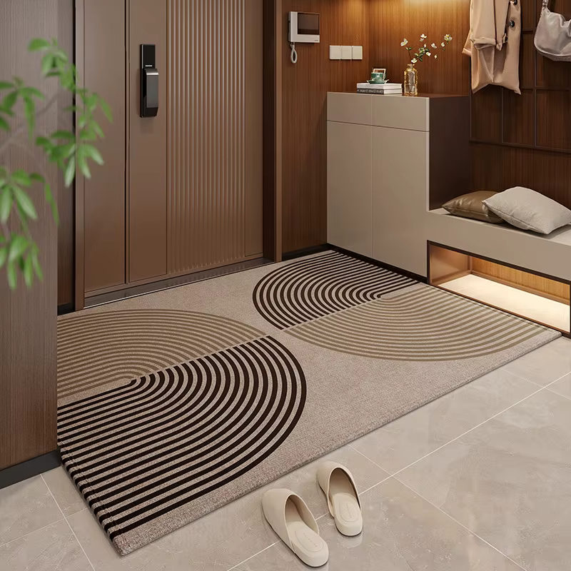 VIKAMA Tapis de couloir moderne à motifs géométriques