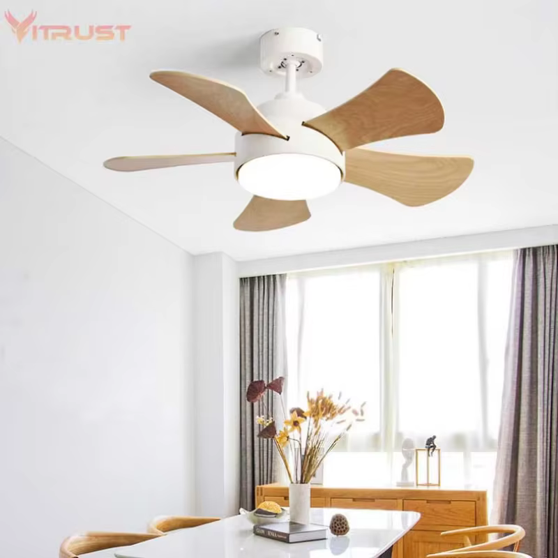 Plafonnier LED avec ventilateur intégré et télécommande, design dessin animé, luminaire décoratif de plafond, idéal pour une chambre d'enfant, 32 pouces
