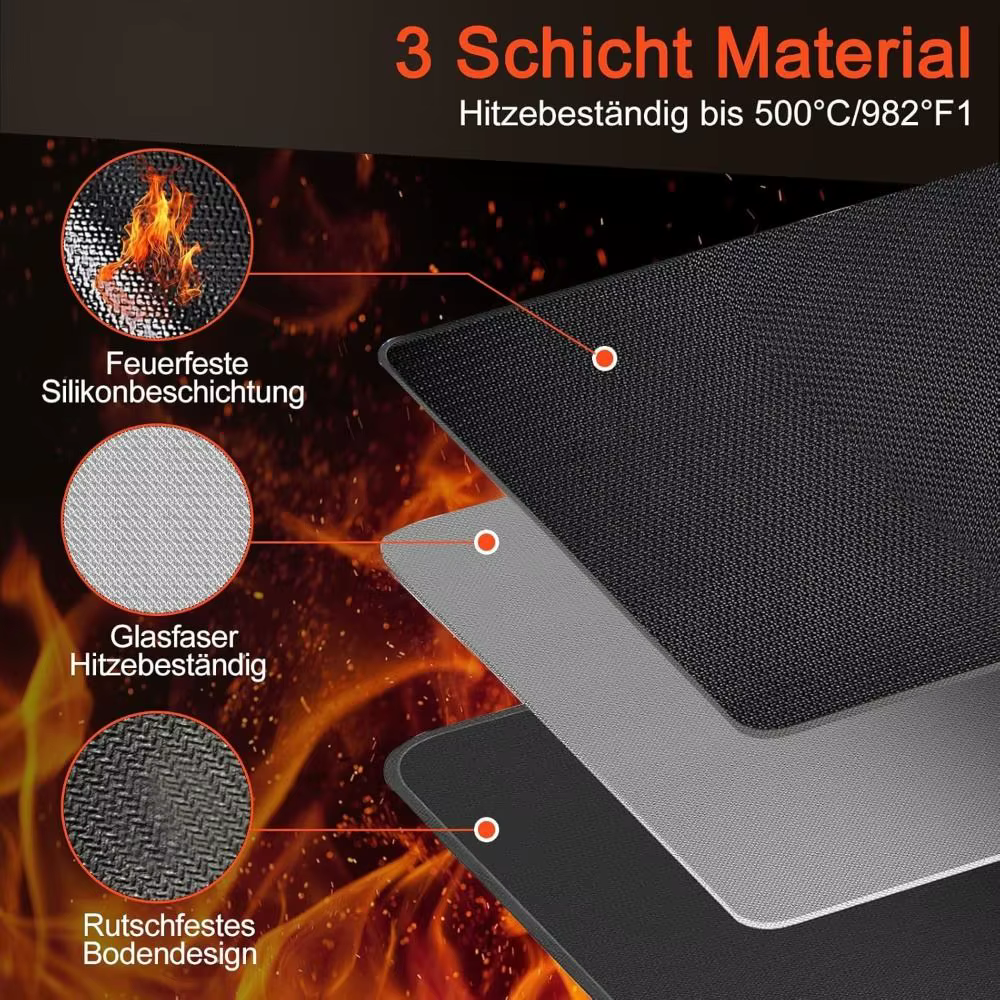 Nouveau Tapis de grils de Barbecue résistant à l'huile