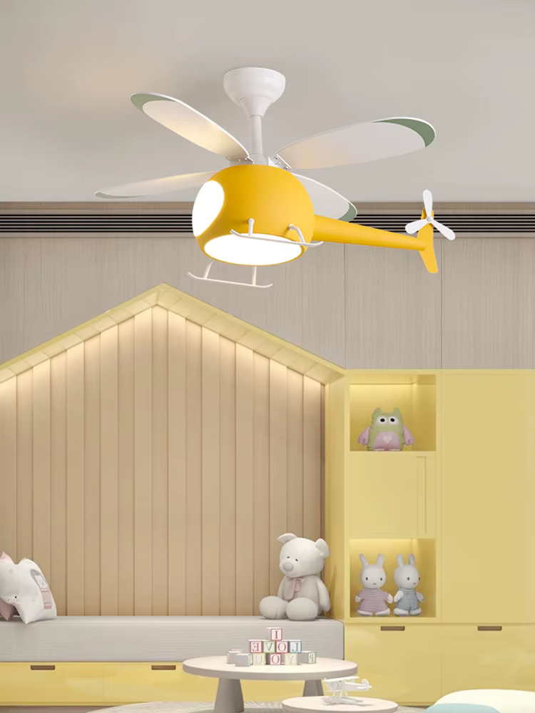Ventilateur de plafond pour chambre d'enfant, lampe LED de protection des yeux, éclairage de chambre, 110V~220V