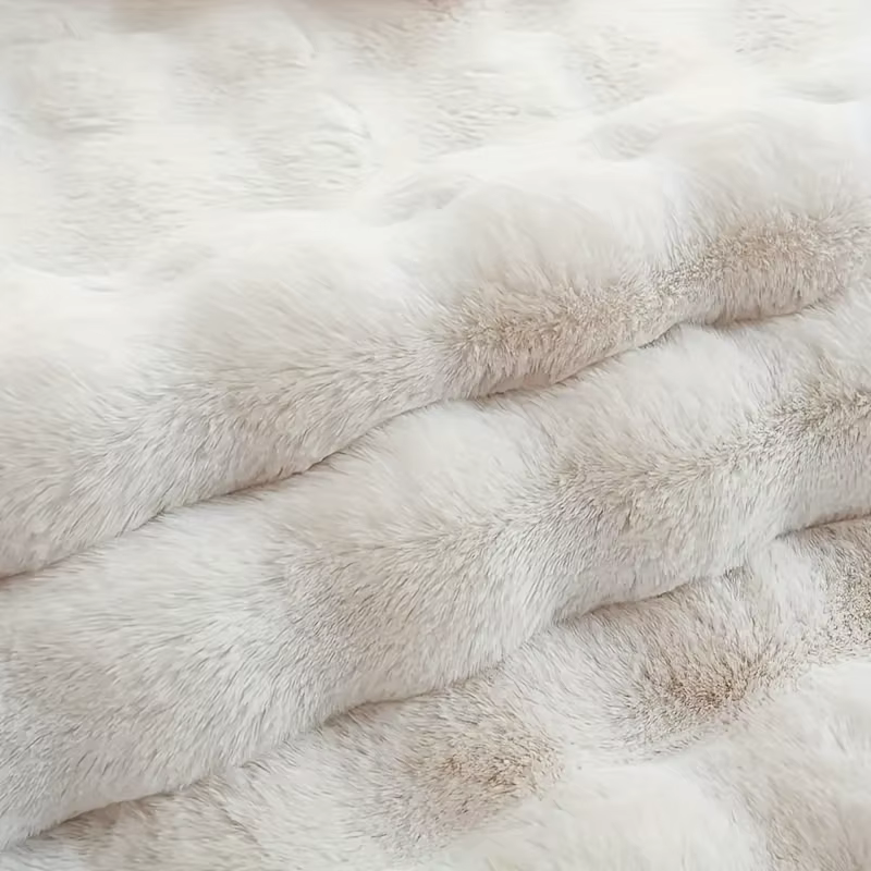 Tapis ovale en peluche doux