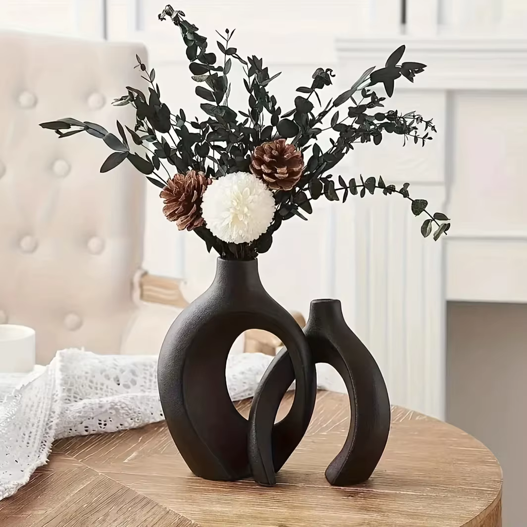 Vase en céramique moderne nordique creux