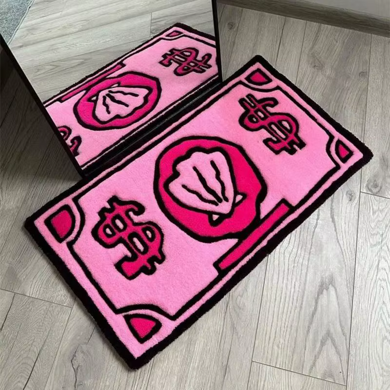 Coin tapis décoratif ménage chambre chevet couverture