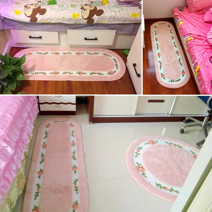 Adorable Tapis Rose pour Chambre à Coucher