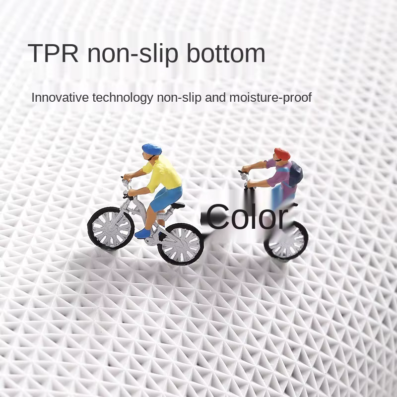 Tapis de bain en Fiber de peluche Super épais