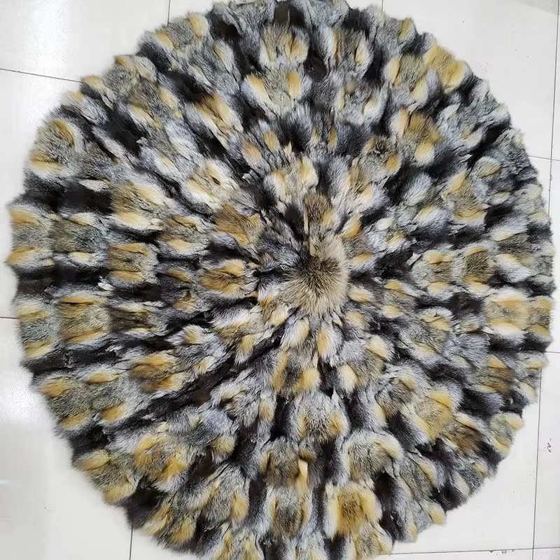 MS.Softex-Tapis en fourrure de renard naturel OEM