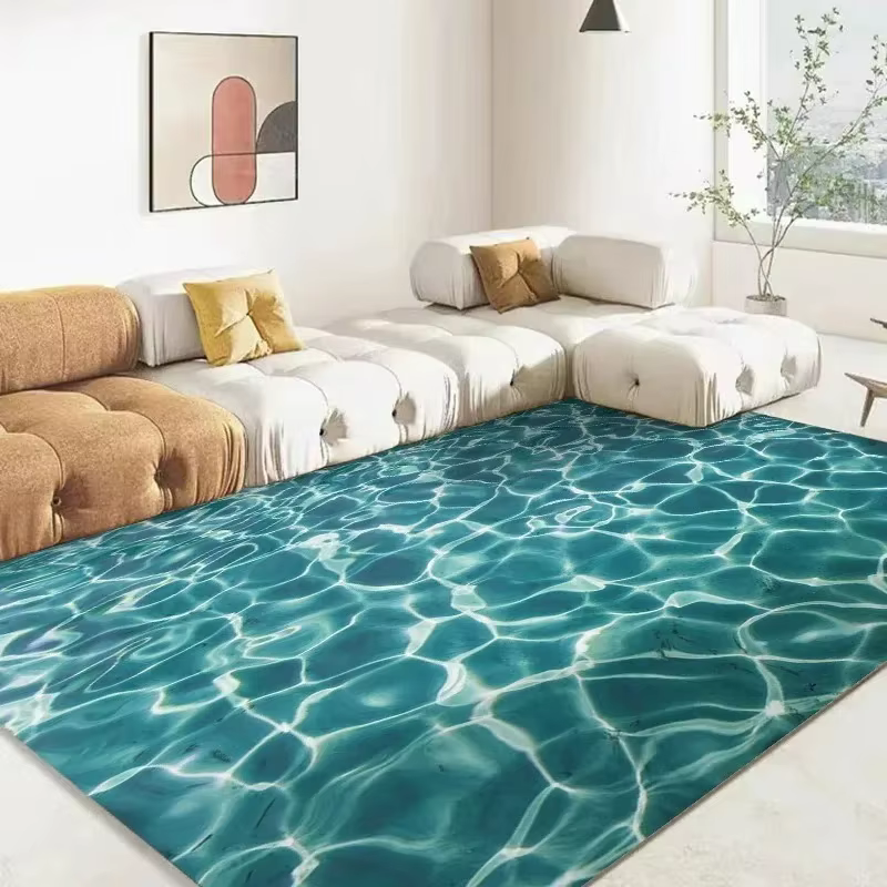 Tapis d'eau de mer océan 3D imprimé