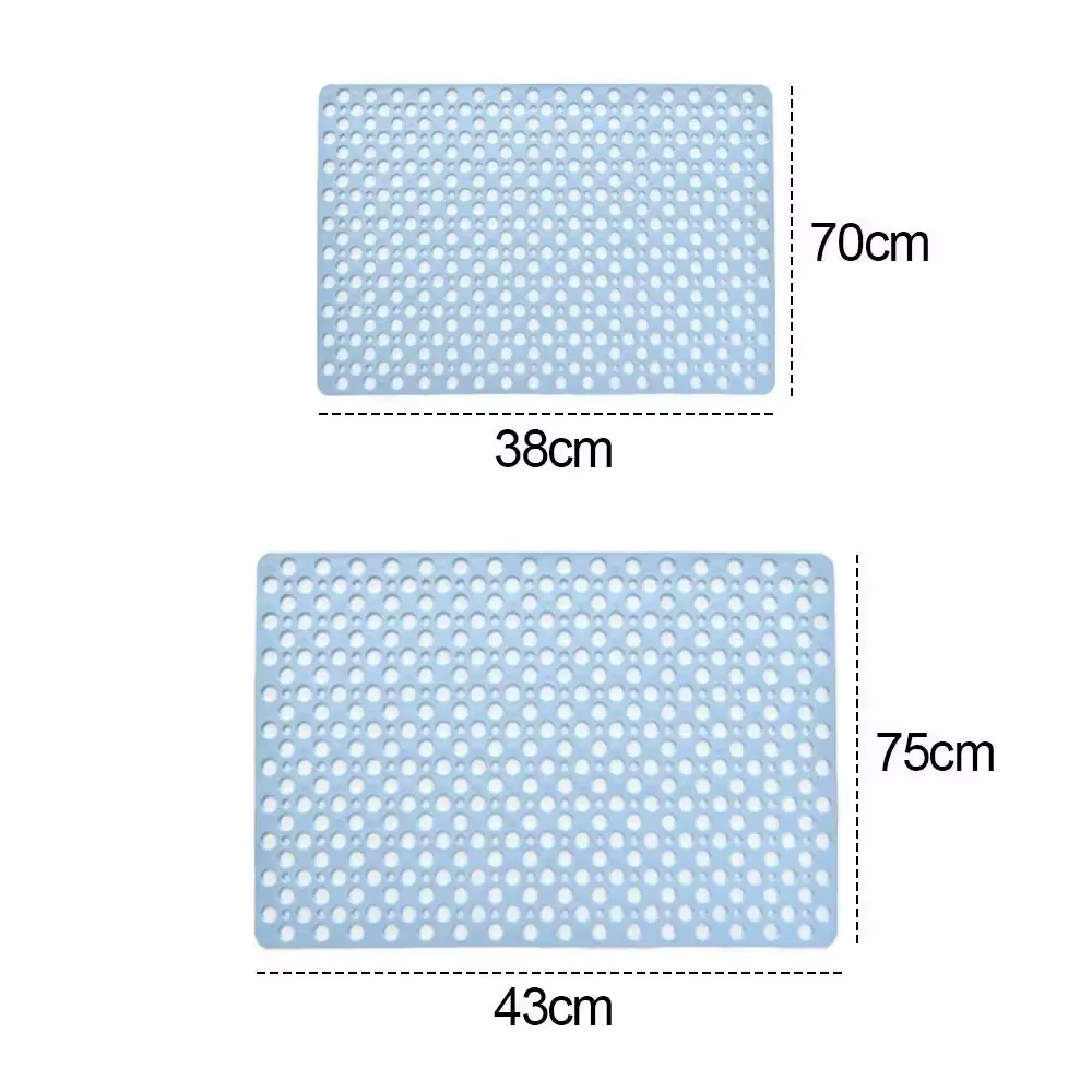 Grand tapis de douche en TPE Extra poreux