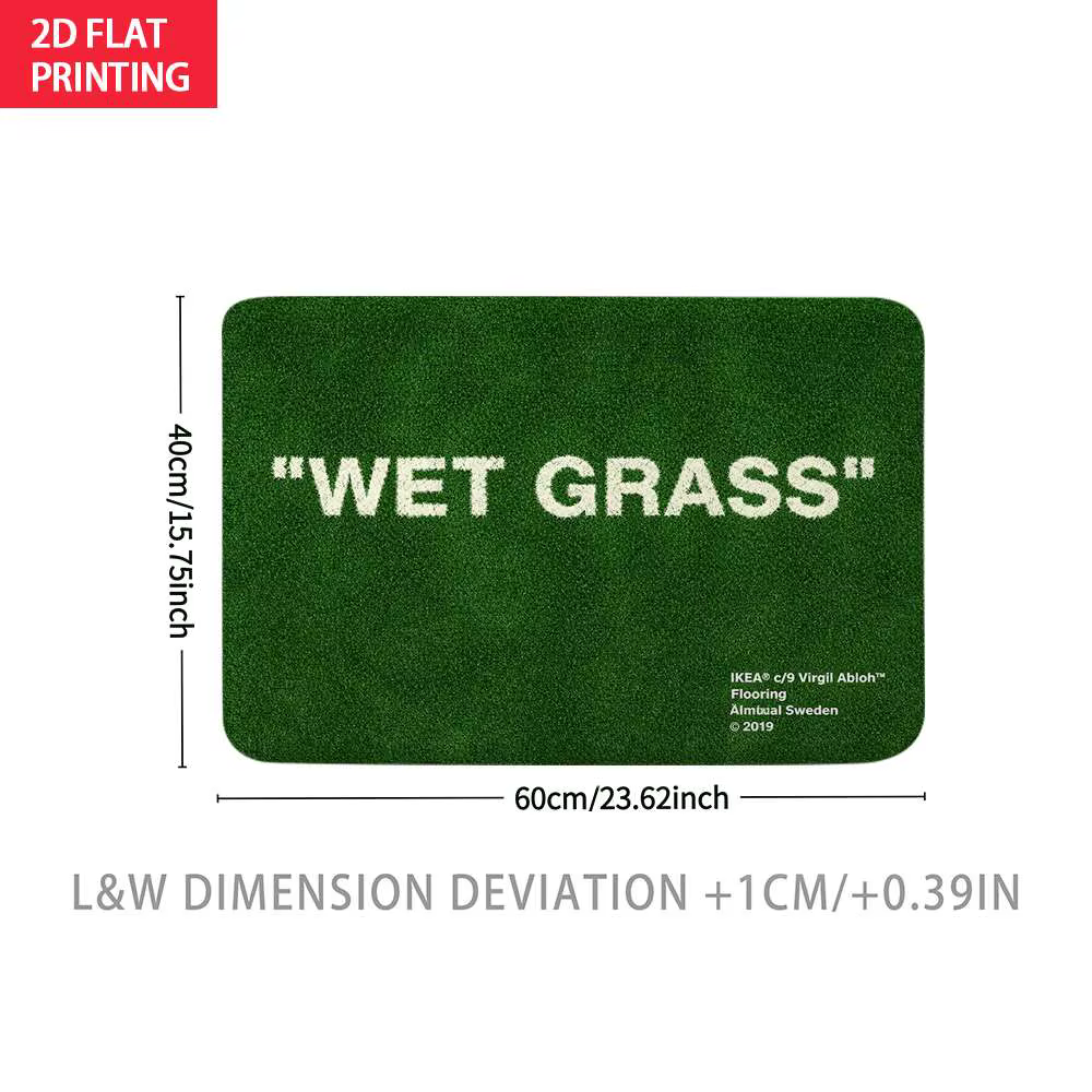VIKAMA Tapis vert WET GRASS