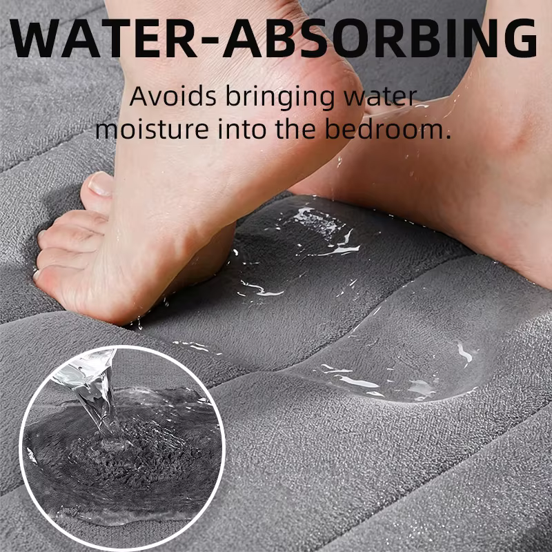 1 couverture de bain en mousse à mémoire de forme