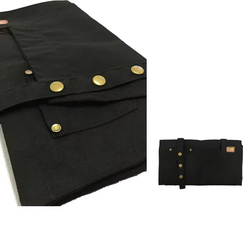 Tablier de cuisine imperméable, tablier de cuisine professionnel, uniforme de travail pour serveur de restaurant, femme/homme, avec poches, tablier de nettoyage